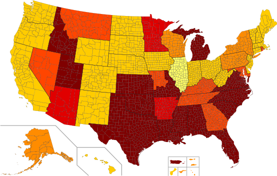 map of sodomy laws and dates