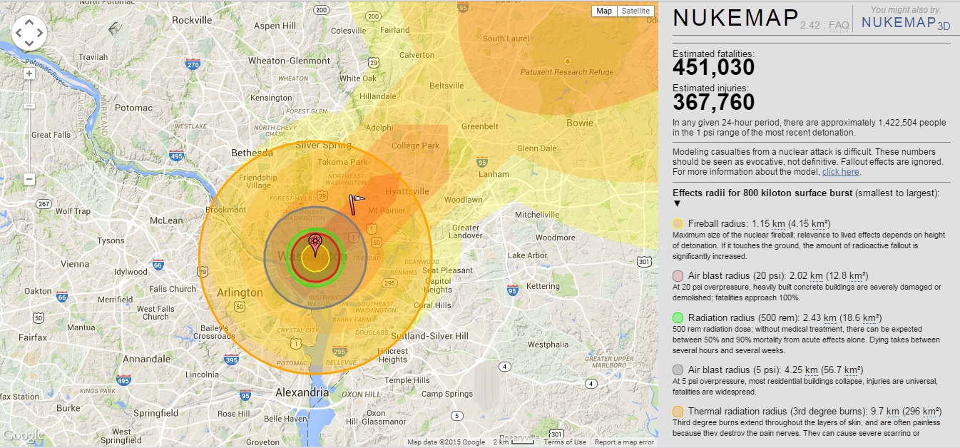 map of dc nuclear weapon